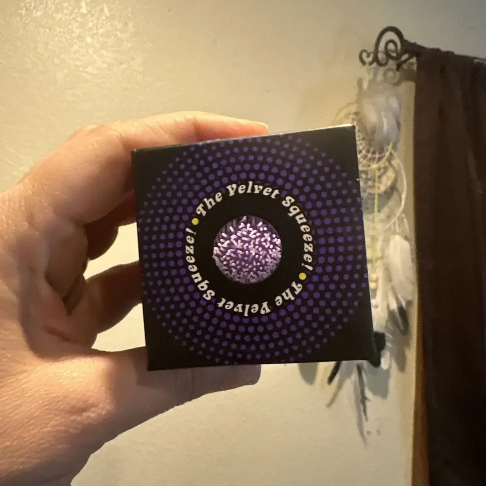 NeeDoh Fuzz Ball The Velvet Squeeze In Purple Sealed Fuzzball Authentic